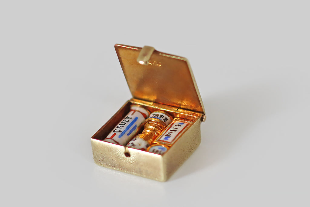 Sloan Co. First Aid Box Enamel Charm