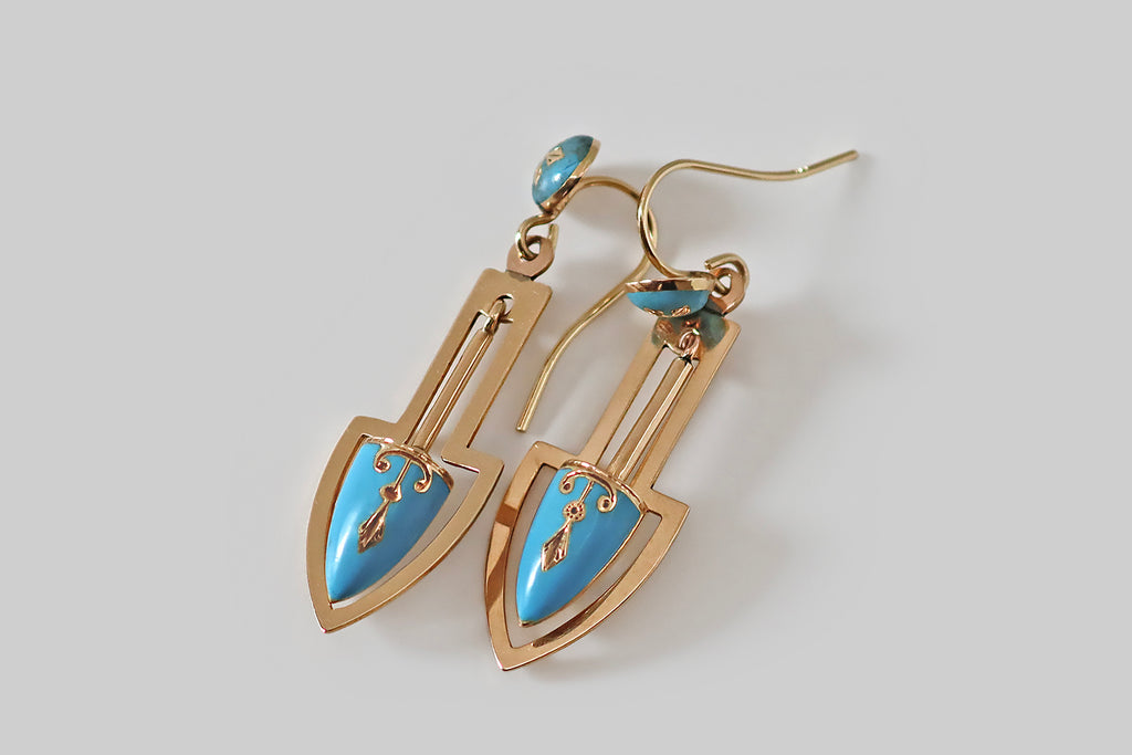 Brass Spike Pendulum Earrings – Verdilune