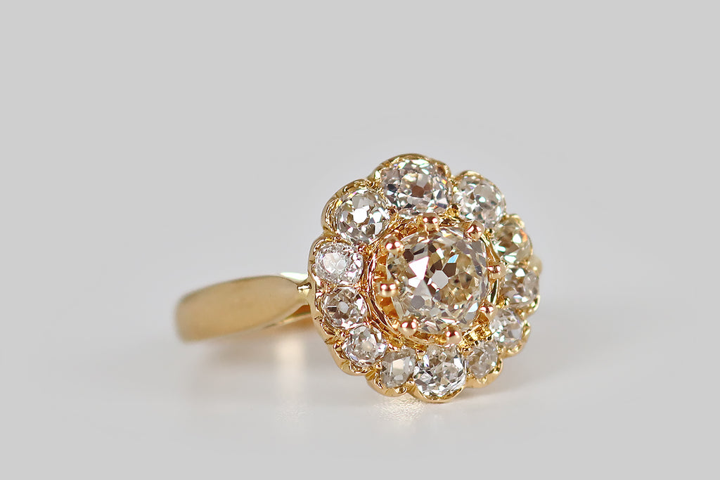 Victorian OMC Diamond Cluster Ring - Main Image