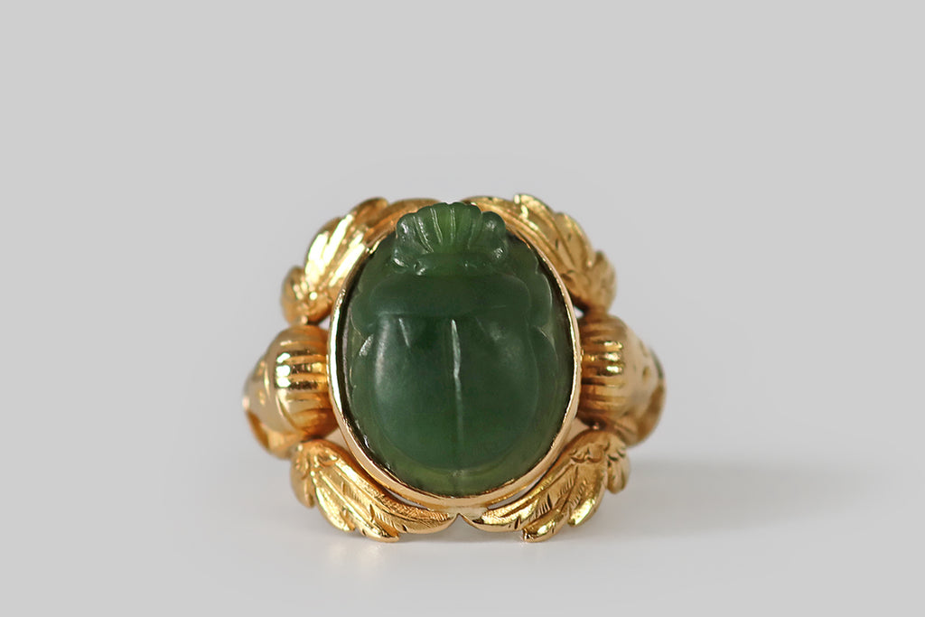 Antique scarab ring on sale