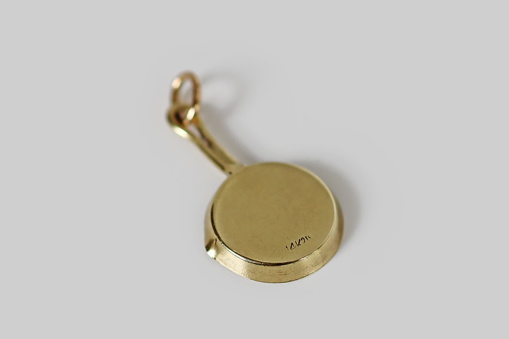 Sloan & Co. Frying Pan Charm with Enamel Egg