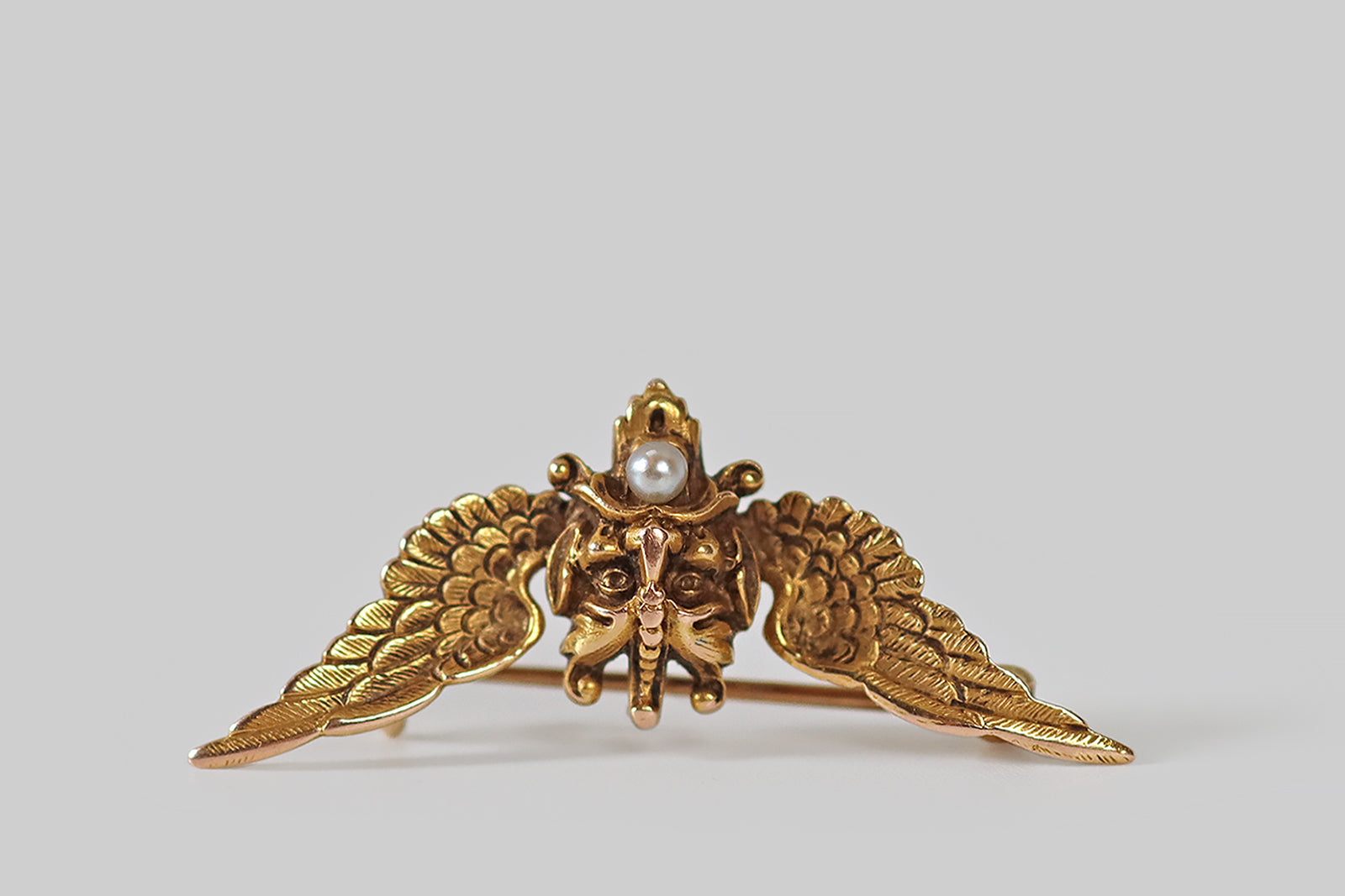 極美品  91 Brooch 925 Vintage Florenza Kingfisher Bird of Paradise Vintage Costume Figural Pin