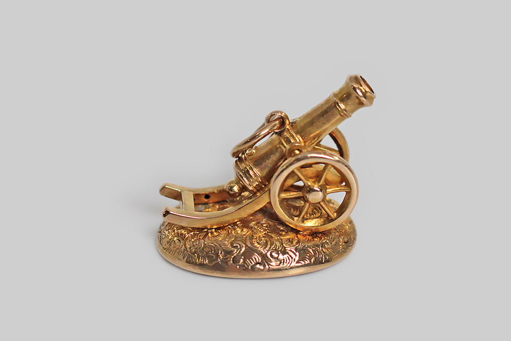 Victorian Articulated Cannon Wax Seal Fob