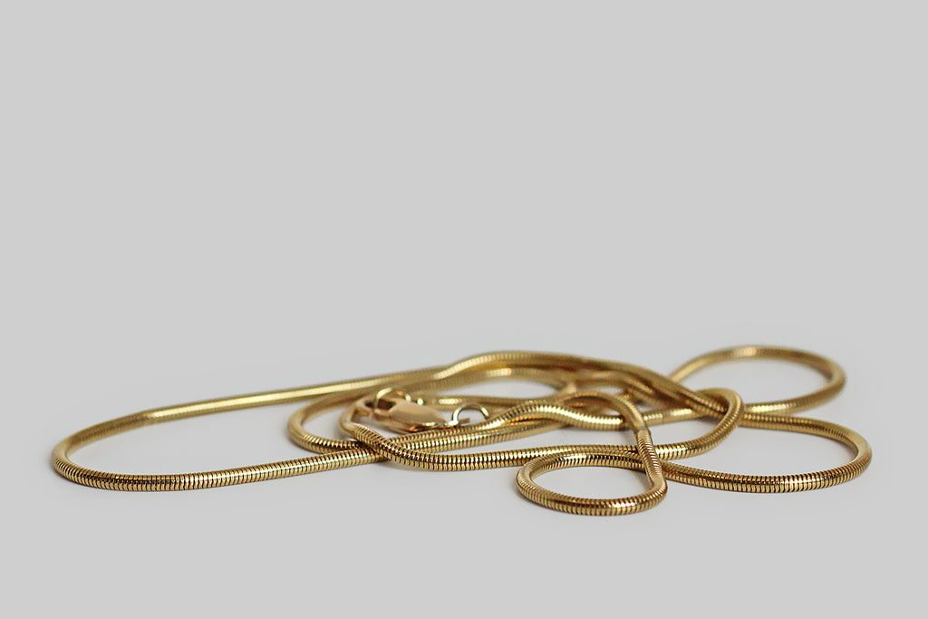 UnoAerre 24" Round Snake Chain Necklace