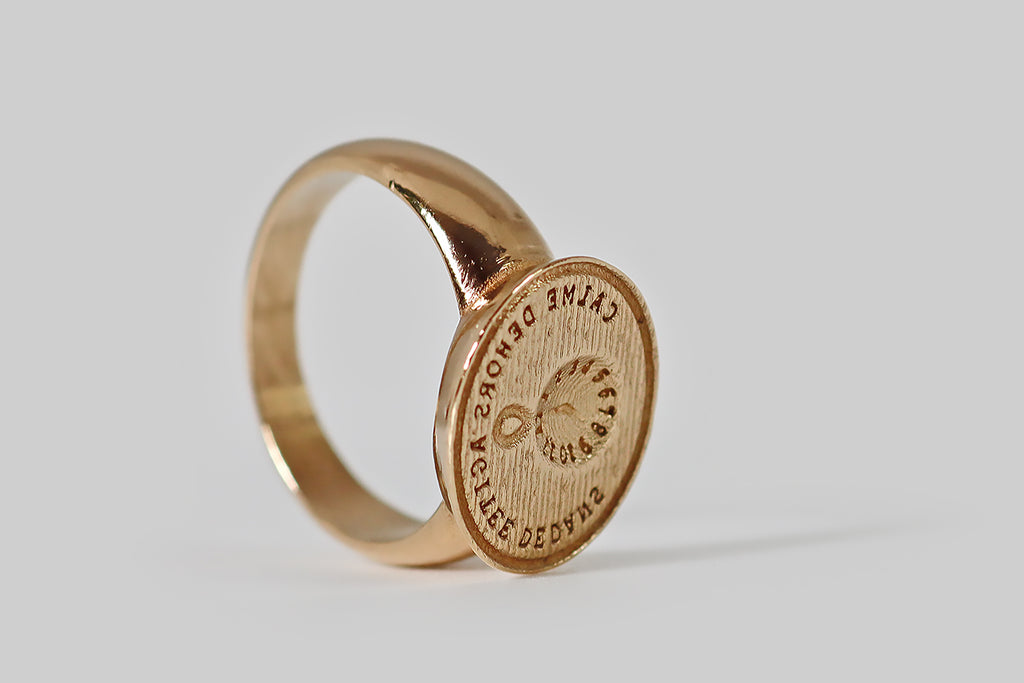 "Restless Within" Intaglio Signet Ring