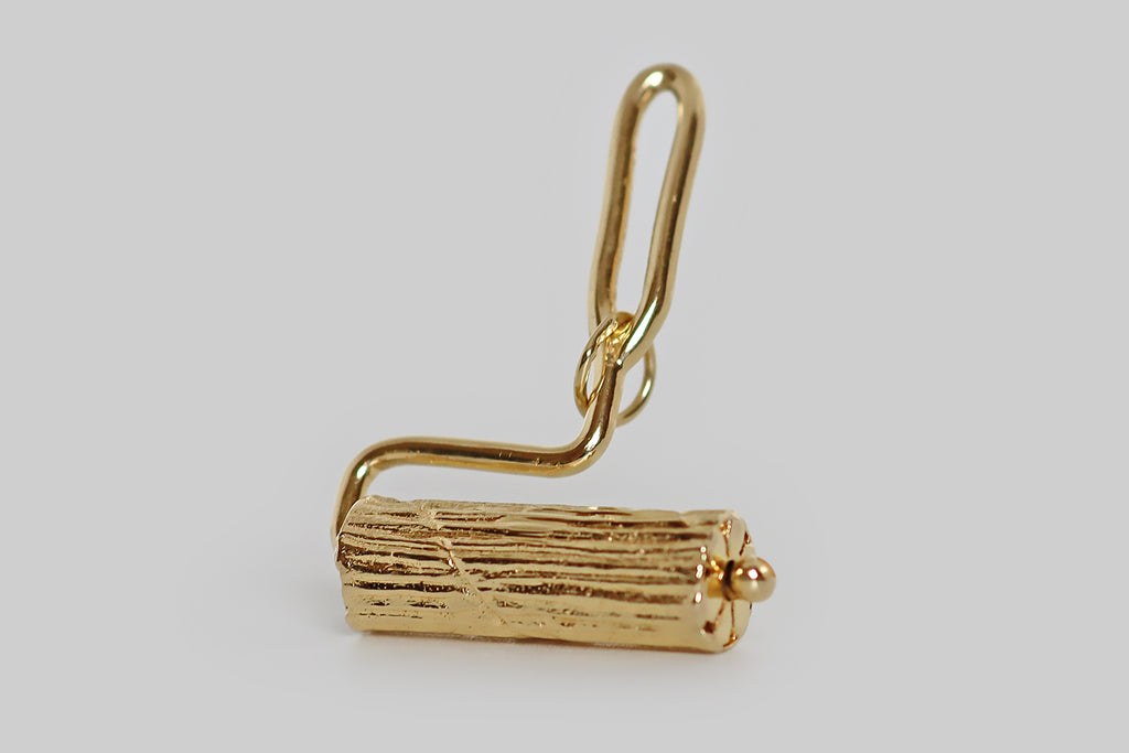 Mid Century Moving Paint Roller Charm